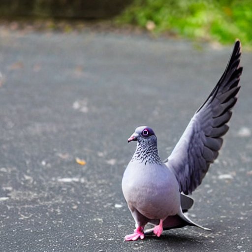 The one-winged pigeon